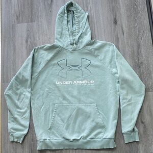Under Armour Light Mint Green Pullover Hoodie with Logo